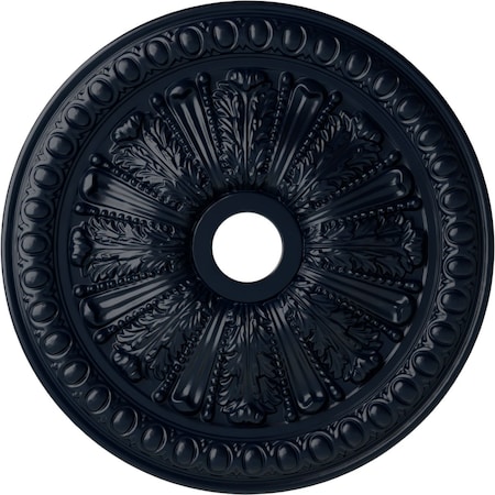 Ekena Millwork Tomango Egg & Dart Medallion (Canopies up to 6 3/4"), 27 7/8"OD x 3 7/8"ID x 2 1/2"P, Midnight Dream CM27TOMDF